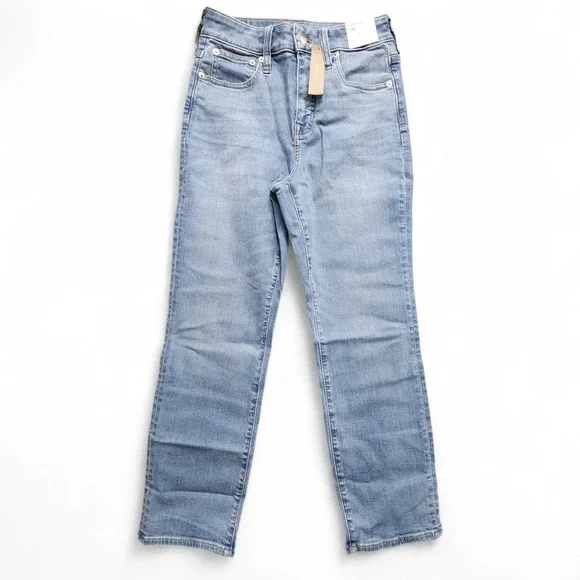 J Crew Slim Straight Jean Curvy Super Stretch Womens 26 Light‎ Wash NEW w/ Tag - Picture 2 of 16